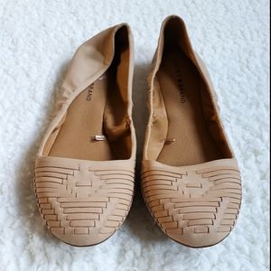 Lucky Tan Cream with Woven Detail, size 11